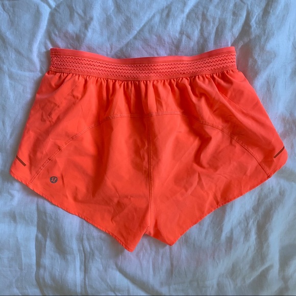 LULULEMON Shorts // Split Second in Grapefruit - Picture 4 of 10